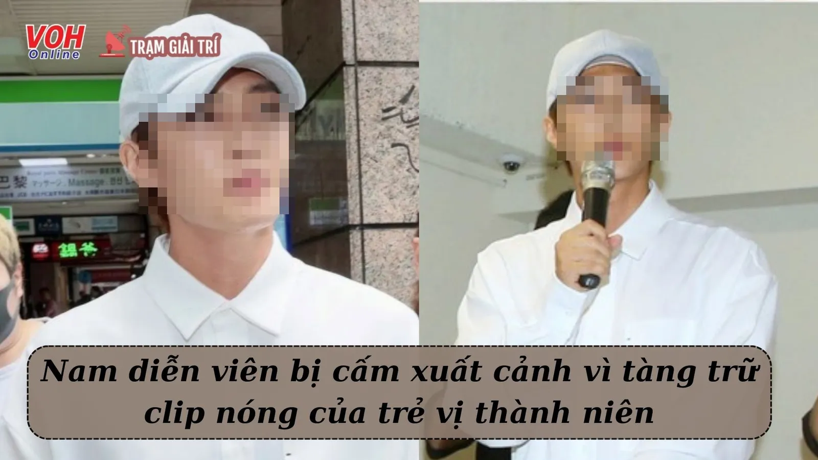 Nghi tàng trữ clip nóng, nam diễn viên đình đám bị cảnh sát khám nhà