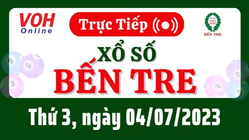 XSBT 4/7 - Kết quả xổ số Bến Tre hôm nay thứ 3 ngày 4/7/2023