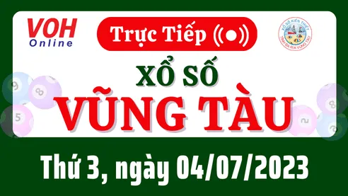 XSVT 4/7 - Kết quả xổ số Vũng Tàu hôm nay thứ 3 ngày 4/7/2023