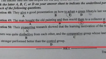 Đáp án câu tiếng Anh gây tranh cãi: Bộ GD-ĐT quyết định cho điểm cả 2 lựa chọn