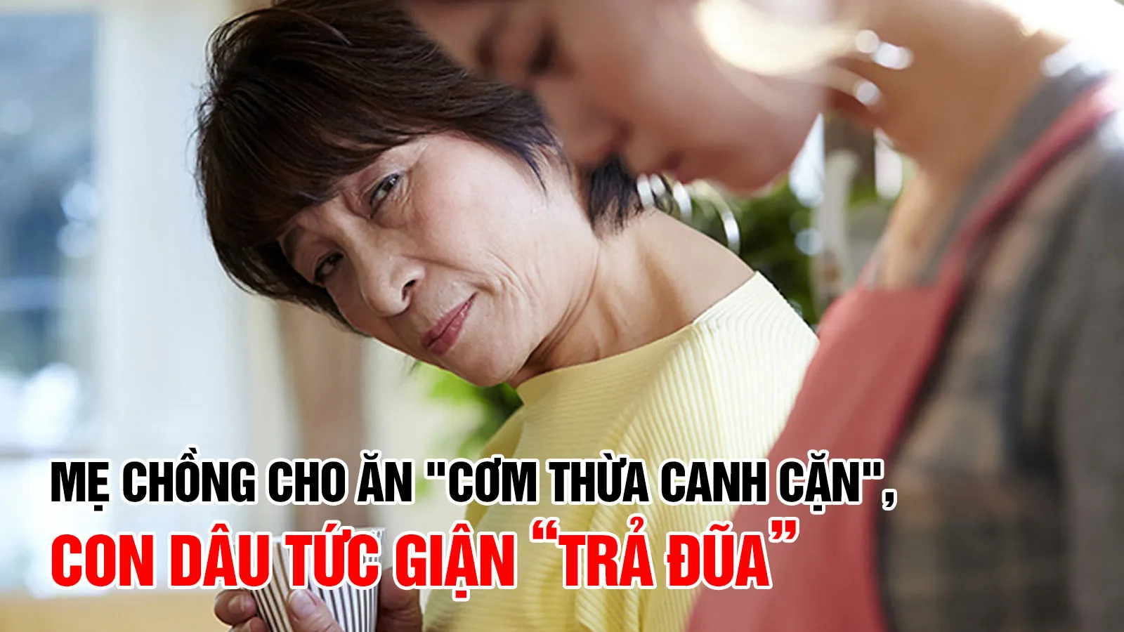 Mẹ chồng cho ăn cơm thừa canh cặn, con dâu tức giận “trả đũa”