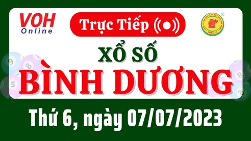 XSBD 7/7 - Kết quả xổ số Bình Dương hôm nay thứ 6 ngày 7/7/2023