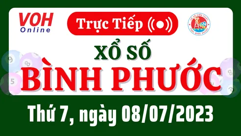 XSBP 8/7 - Kết quả xổ số Bình Phước hôm nay thứ 7 ngày 8/7/2023