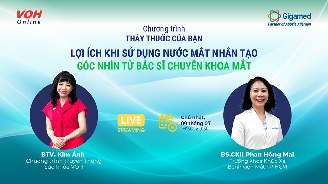 [Livestream] Lợi ích khi sử dụng nước mắt nhân tạo - Góc nhìn từ bác sĩ chuyên khoa mắt