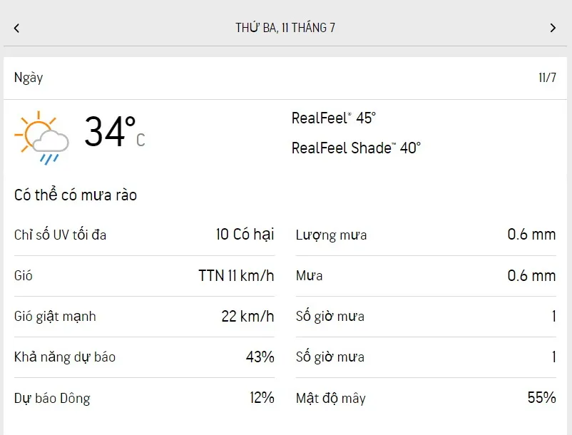 Dự báo thời tiết TPHCM hôm nay 11/7 và ngày mai 12/7/2023: Nắng nóng, lượng UV rất nguy hại