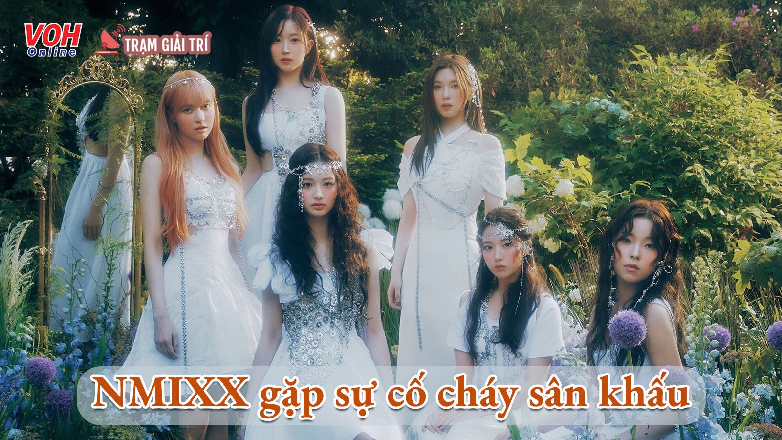 Sân khấu của NMIXX bốc cháy, nhà đài lên tiếng