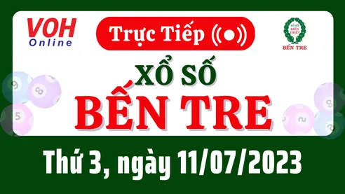 XSBT 11/7 - Kết quả xổ số Bến Tre hôm nay thứ 3 ngày 11/7/2023
