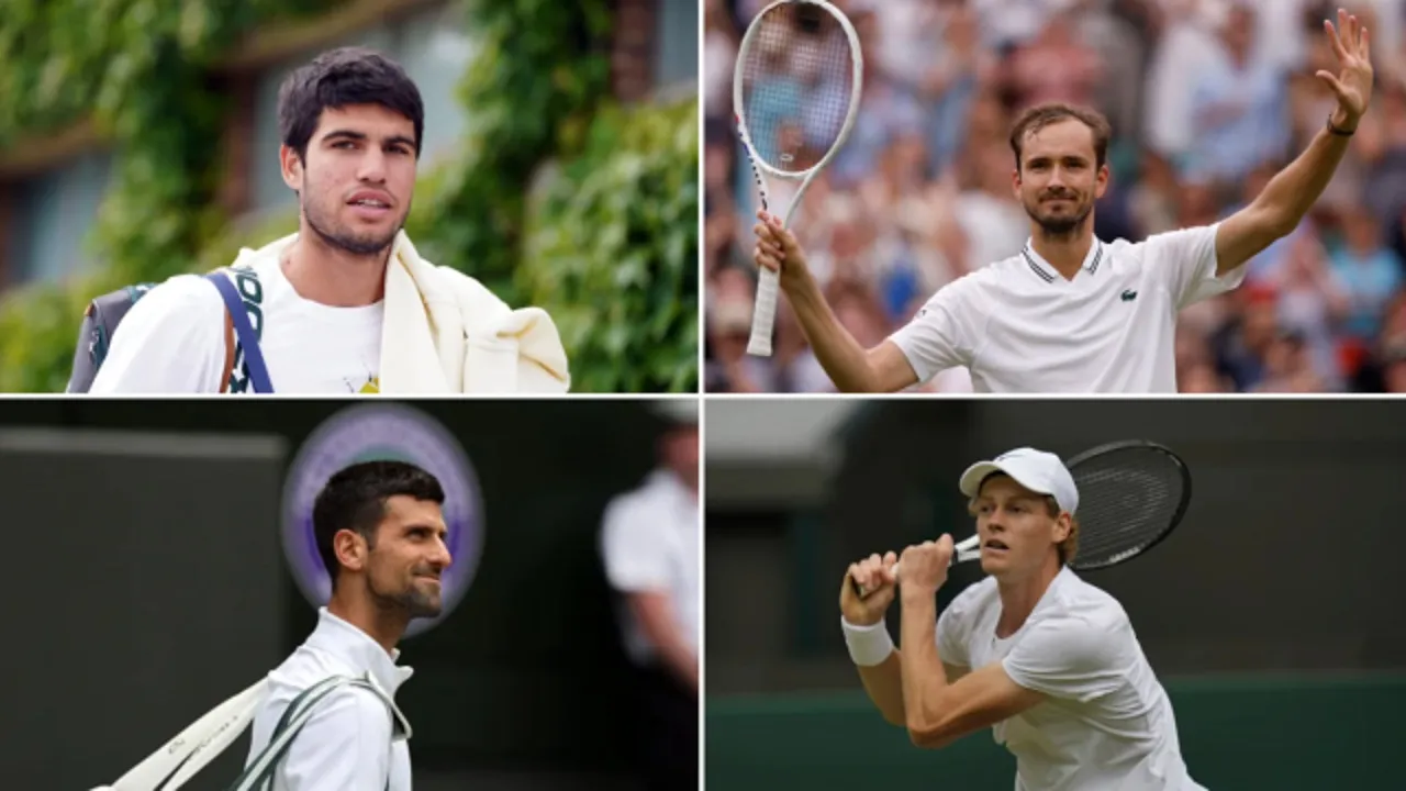 Lịch thi đấu Bán kết Wimbledon 2023: Sinner vs Djokovic | Alcaraz vs Medvedev