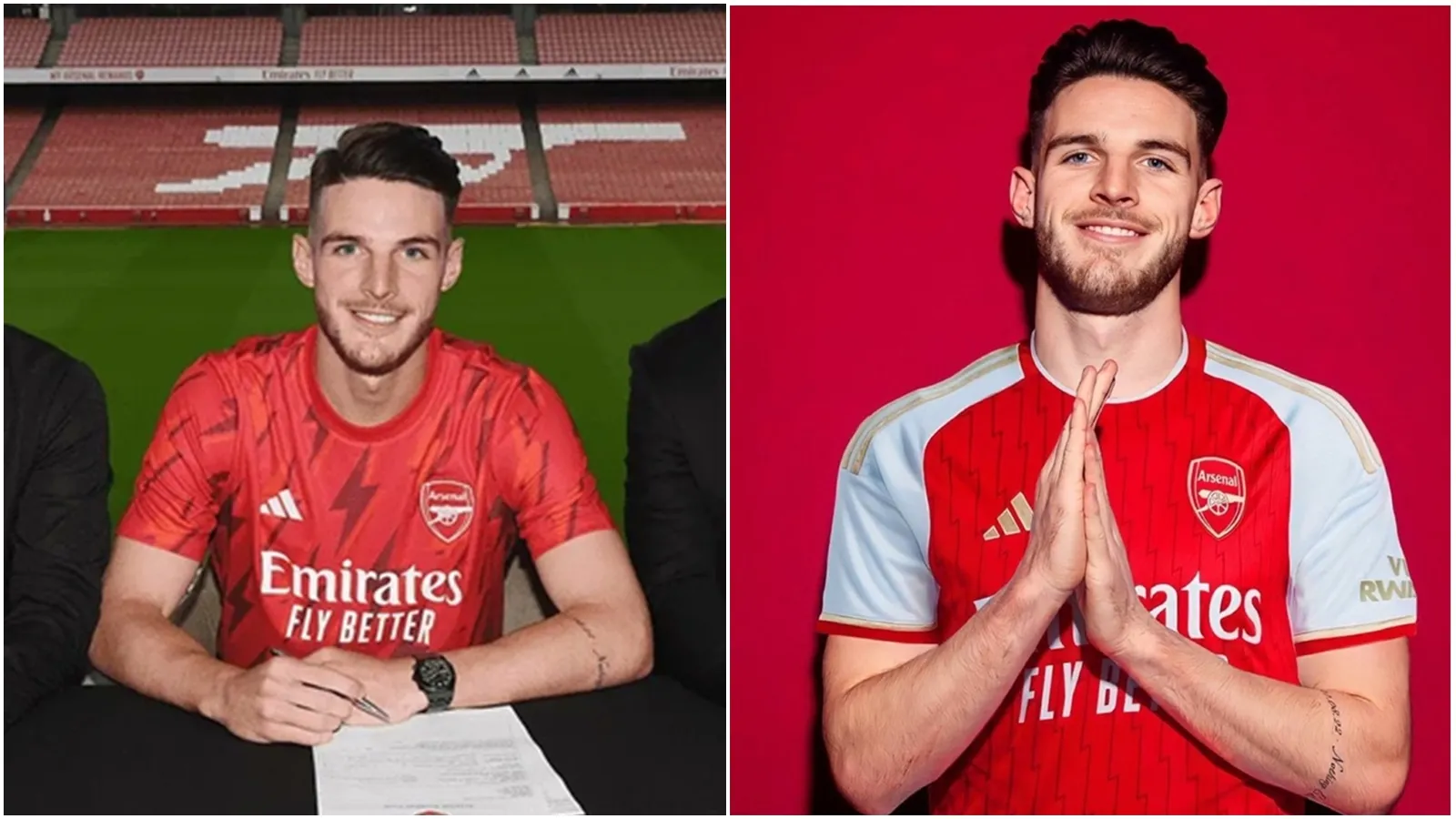 Declan Rice gia nhập Arsenal phí chuyển nhượng bao nhiêu, mặc số áo nào và đá vị trí gì?