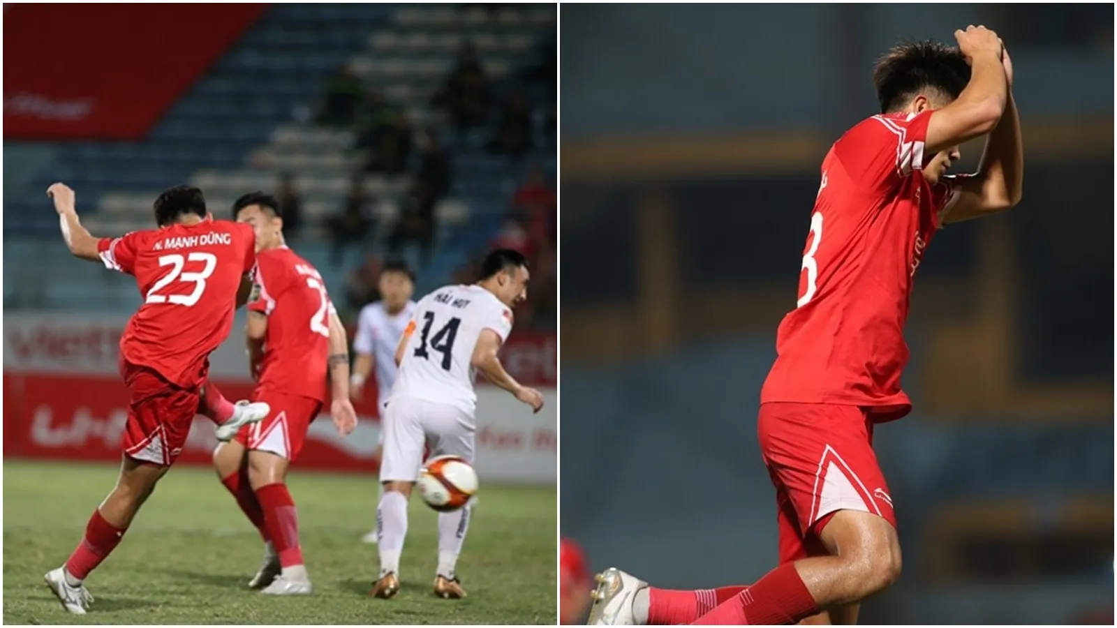 Kết quả V-League 2023 Viettel vs Hải Phòng: Nhâm Mạnh Dũng bật chế độ Ronaldo trên sân Hàng Đẫy