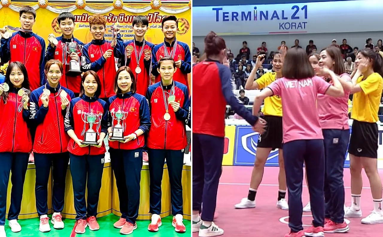 Cầu mây nữ Việt Nam 2 năm liên tiếp vô địch thế giới nội dung 4 người