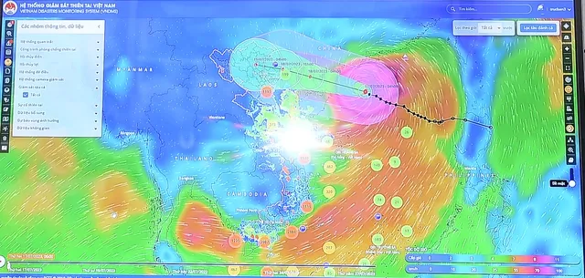 Tâm bão số 1 dự kiến vào Quảng Ninh - Thái Bình