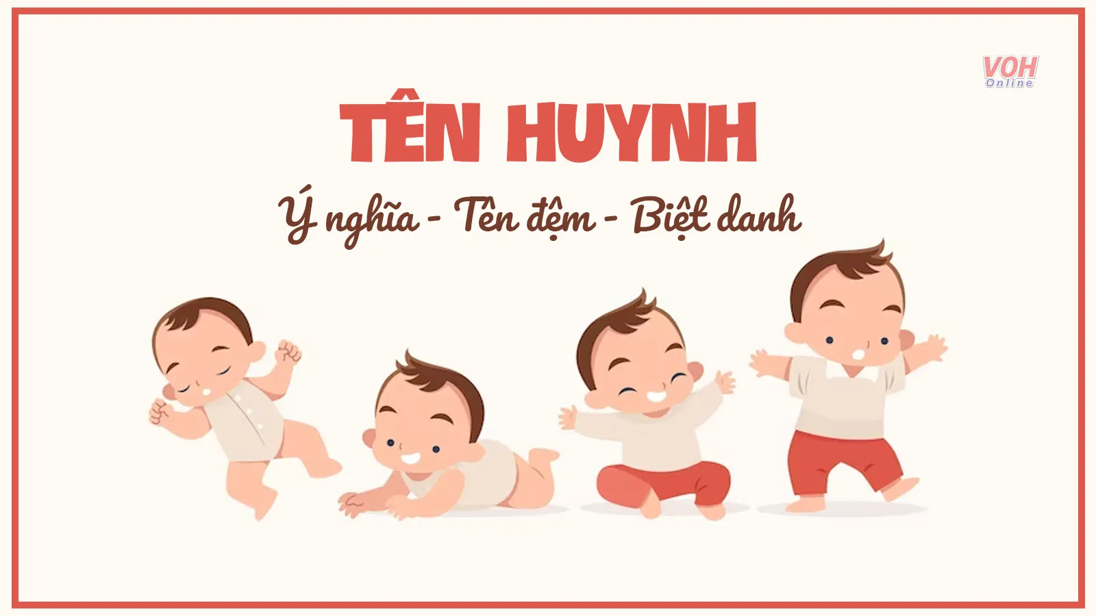 Ý nghĩa và cách đặt tên đệm hay cho tên Huynh