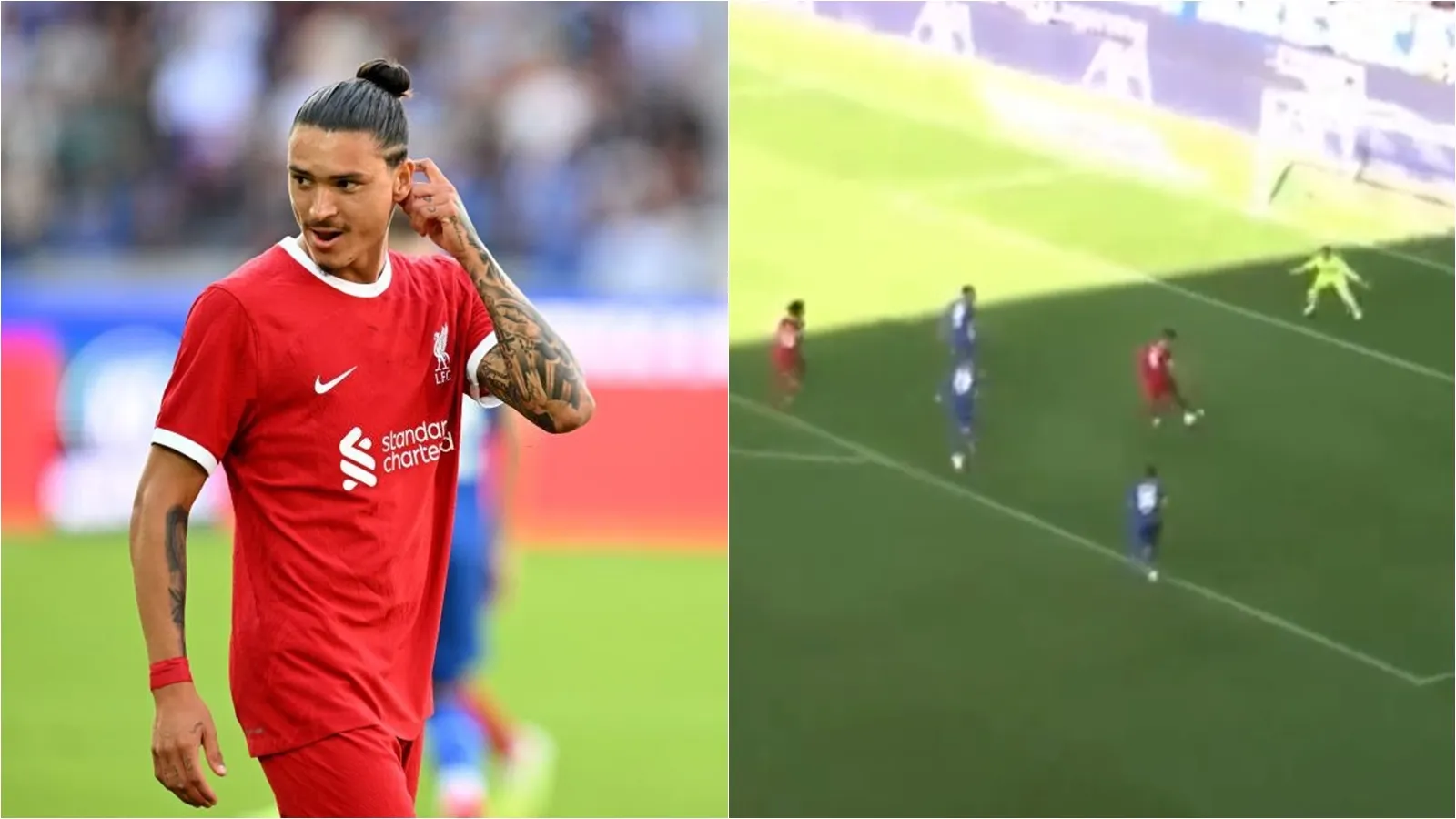 Darwin Nunez tấu hài khiến Mohamed Salah không kịp trở tay