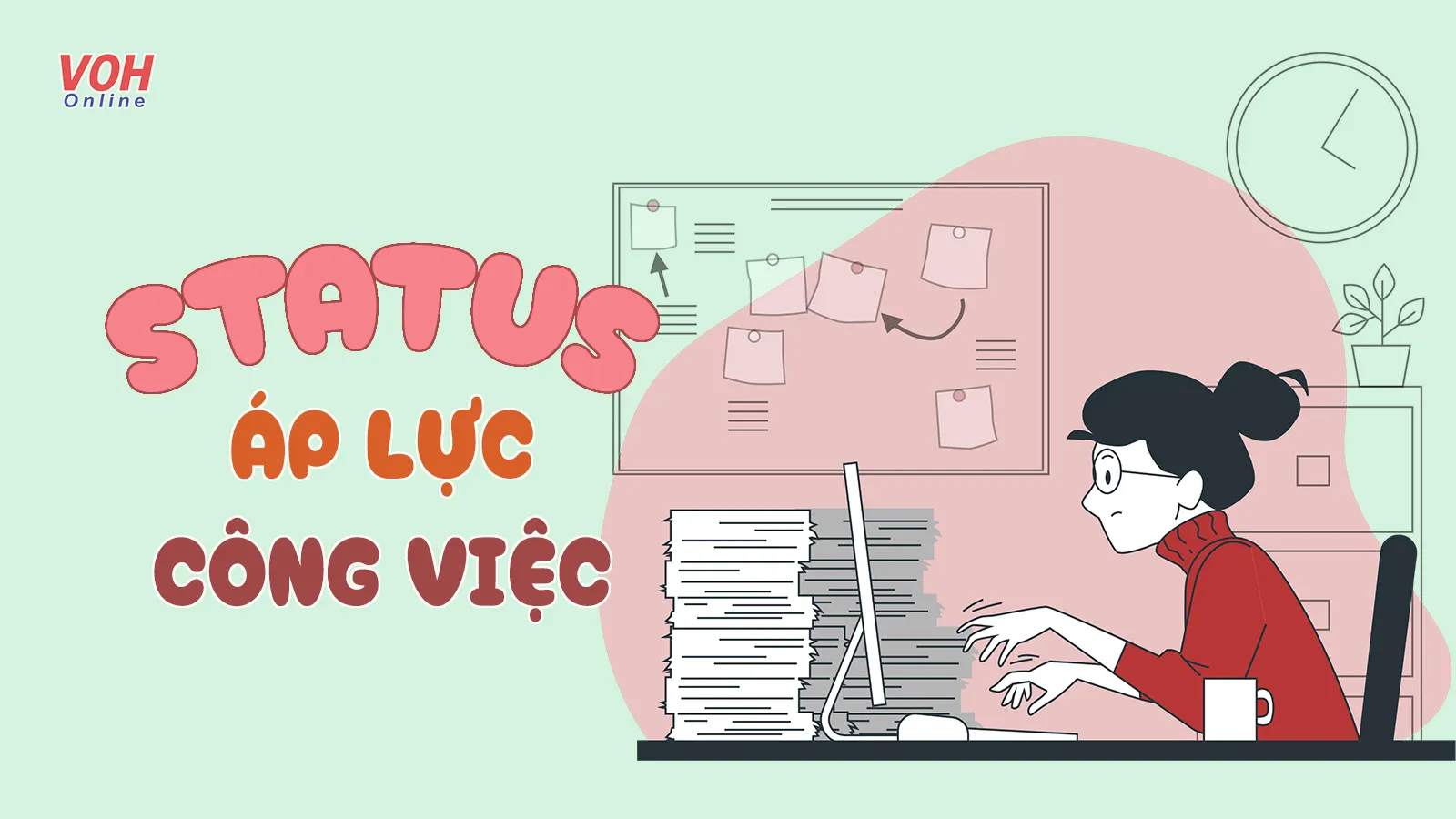 70 stt áp lực công việc mệt mỏi, cap giải tỏa áp lực hài hước