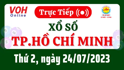 XSHCM 24/7 - Kết quả xổ số TP.HCM hôm nay thứ 2 ngày 24/7/2023