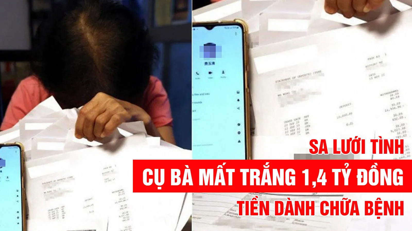 Cụ bà mất trắng 1,4 tỷ đồng vì phải lòng người yêu qua mạng