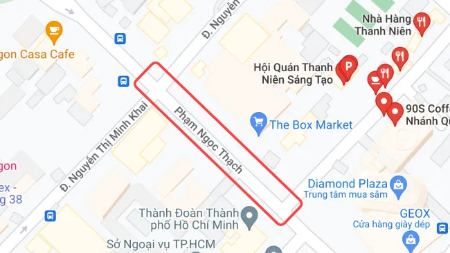 TPHCM: Cấm xe trên đường Phạm Ngọc Thạch từ trưa 29/7