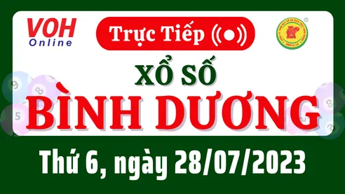 XSBD 28/7 - Kết quả xổ số Bình Dương hôm nay thứ 6 ngày 28/7/2023