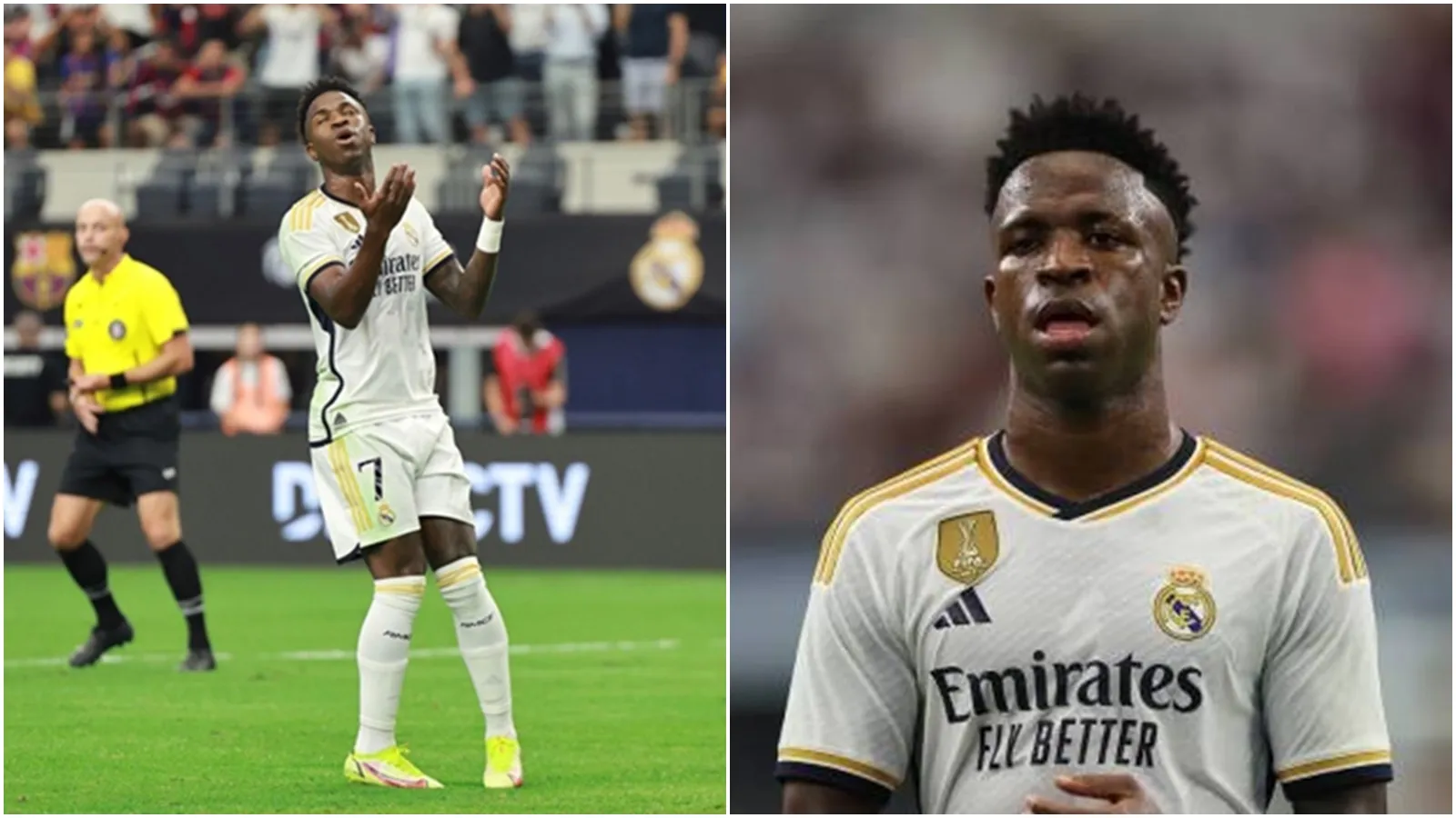 Vinicius thiết lập thành tích buồn trong ngày Real Madrid đại bại