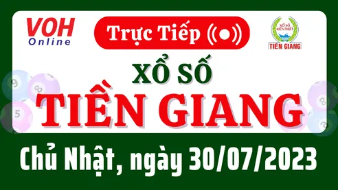 XSTG 30/7 - Kết quả xổ số Tiền Giang hôm nay chủ nhật ngày 30/7/2023