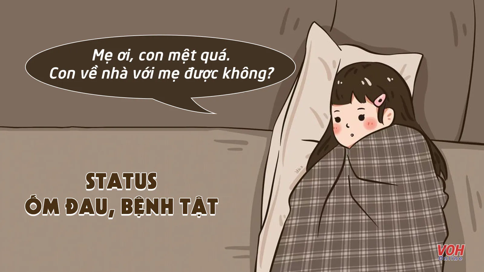 80 stt ốm đau mệt mỏi, cần được ai đó quan tâm