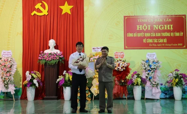 Đắk Lắk: Ông Bùi Hồng Quý giữ chức Bí thư Huyện ủy Ea Súp