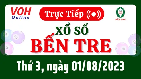 XSBT 1/8 - Kết quả xổ số Bến Tre hôm nay thứ 3 ngày 1/8/2023