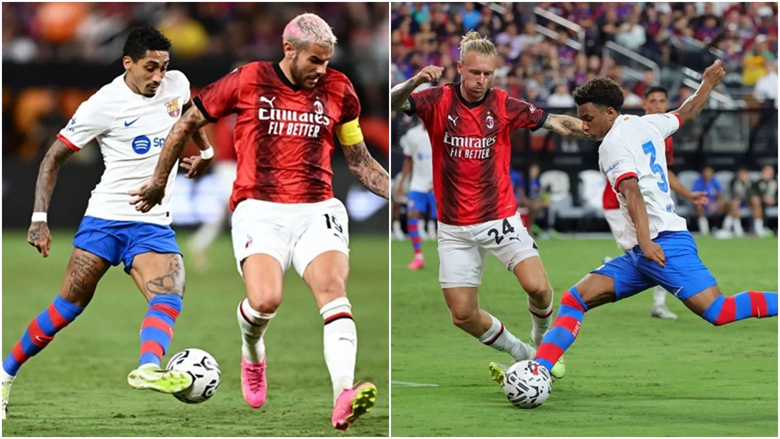 Kết quả AC Milan vs Barca: Siêu phẩm khoảng cách 22m50 của Ansu Fati