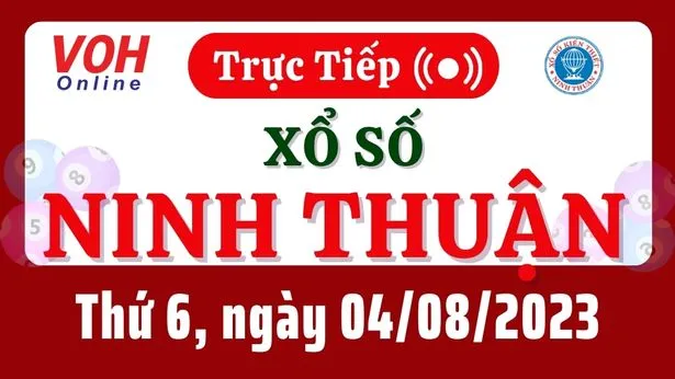 XSNT 4/8 - Kết quả xổ số Ninh Thuận hôm nay thứ 6 ngày 4/8/2023