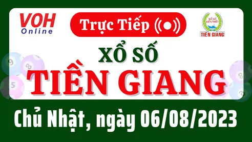 XSTG 6/8 - Kết quả xổ số Tiền Giang hôm nay chủ nhật ngày 6/8/2023