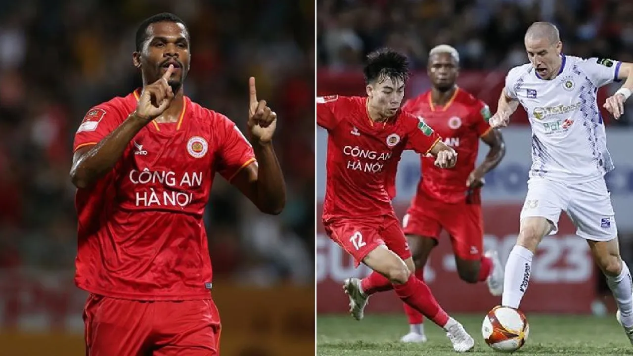 Kết quả V-League 2023 Công An Hà Nội vs Hà Nội: Gustavo lập cú đúp, ngôi đầu đổi chủ