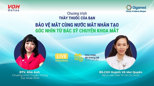 [Livestream] Bảo vệ mắt từ nước mắt nhân tạo - Góc nhìn từ bác sỹ chuyên khoa mắt