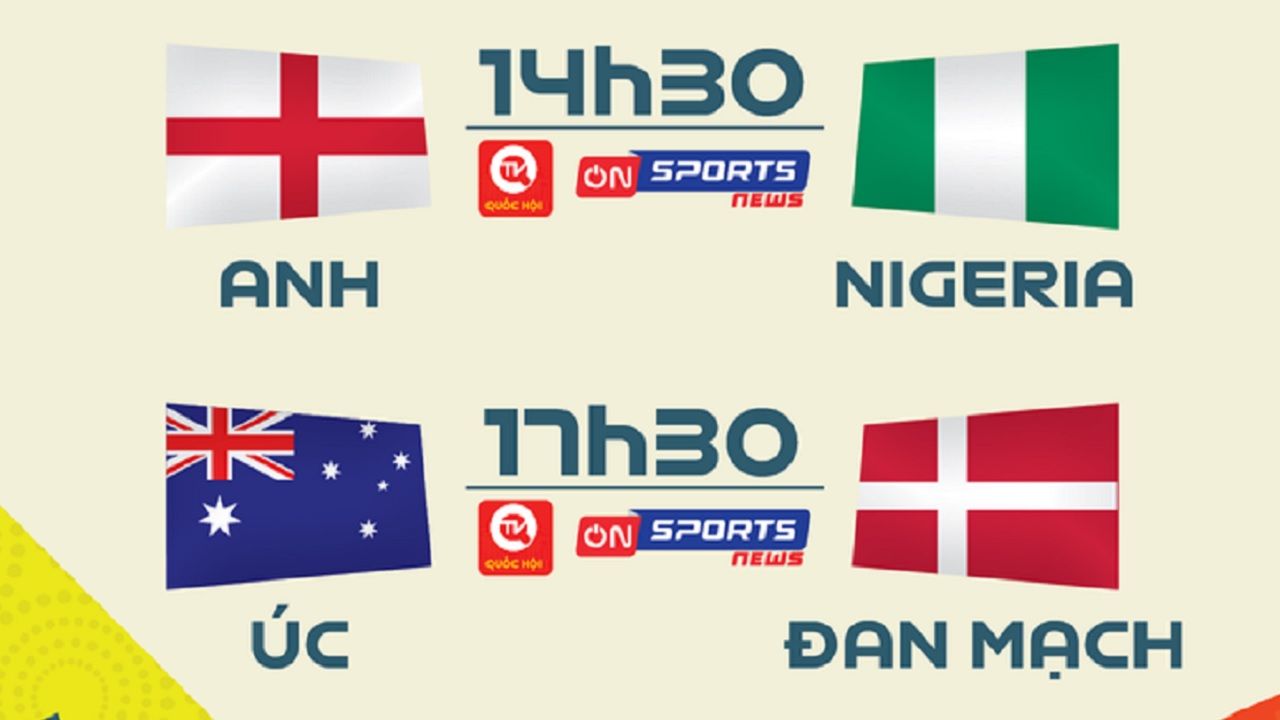 Link xem trực tiếp World Cup nữ hôm nay 07/08: Anh vs Nigeria | Australia vs Đan Mạch