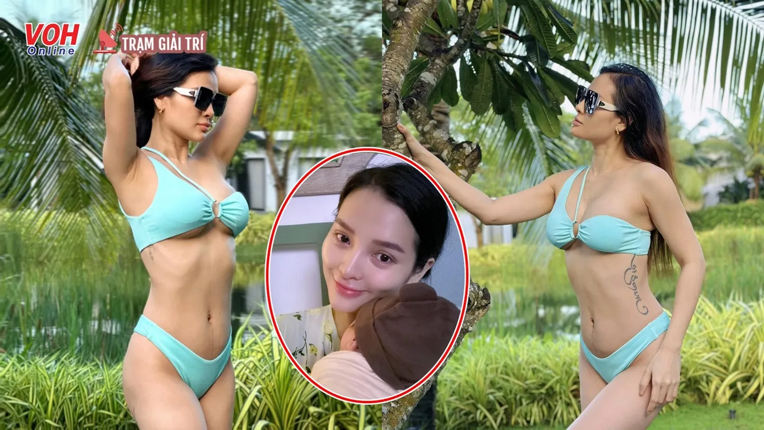 Phương Trinh Jolie tự tin diện bikini, khoe bụng phẳng lỳ sau 1 tháng sinh con