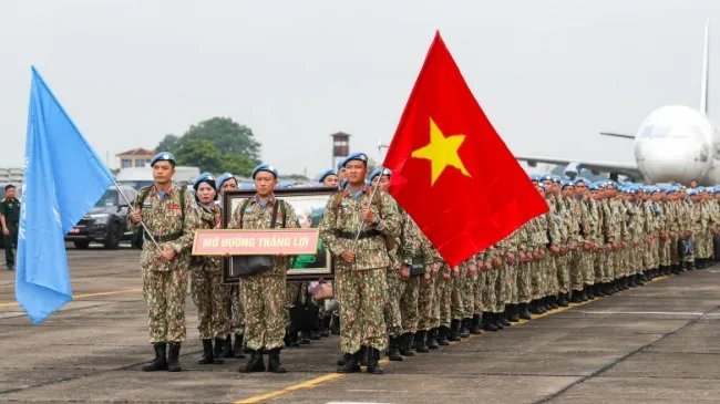 Đội Công binh số 2 lên đường thực hiện nhiệm vụ tại Abyei