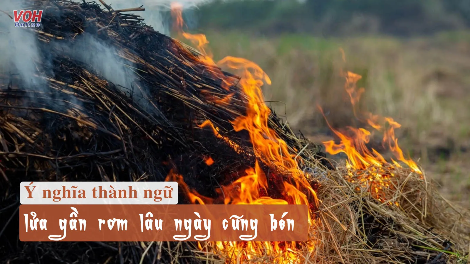 Giải thích ý nghĩa thành ngữ “lửa gần rơm lâu ngày cũng bén”