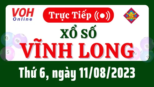 XSVL 11/8 - Kết quả xổ số Vĩnh Long hôm nay thứ 6 ngày 11/8/2023