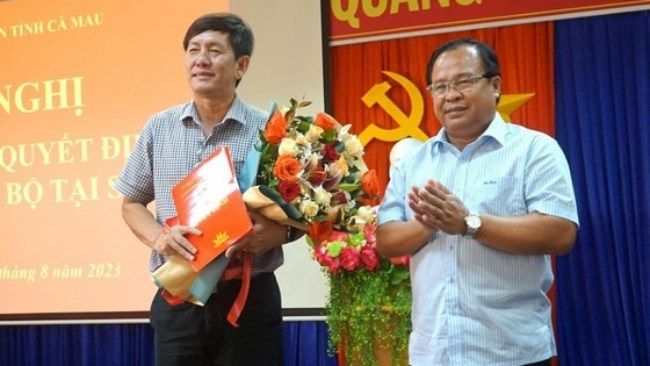 Cà Mau bổ nhiệm Bí thư huyện ủy Năm Căn làm Giám đốc Sở Y tế