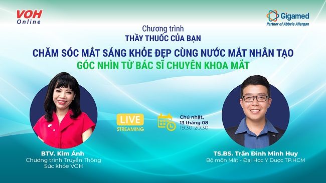 [Livestream] Chăm sóc mắt sáng khỏe đẹp cùng nước mắt nhân tạo - Góc nhìn từ bác sĩ chuyên khoa mắt