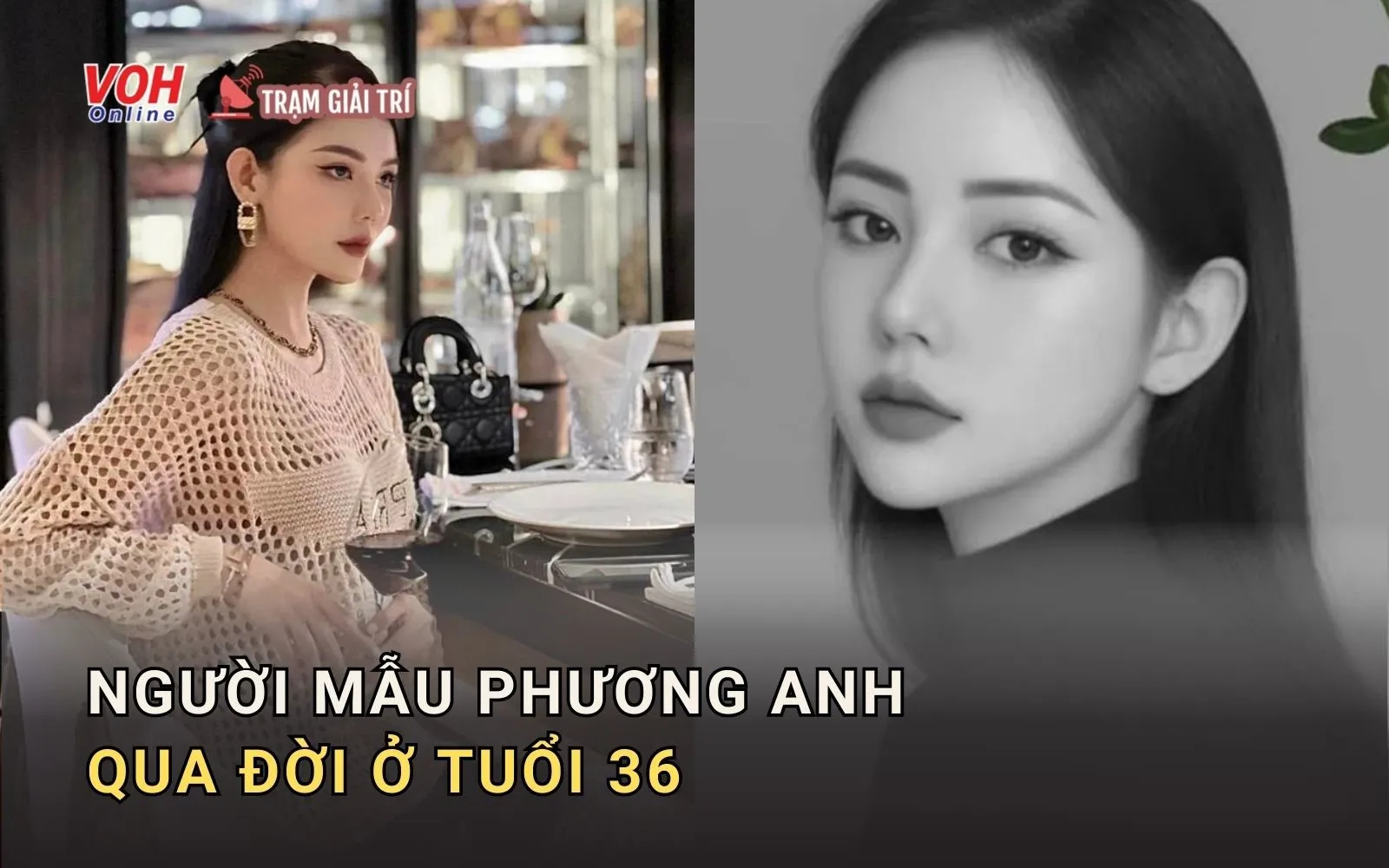 Người mẫu Phương Anh đột ngột qua đời ở tuổi 36, bạn bè, đồng nghiệp tiếc thương