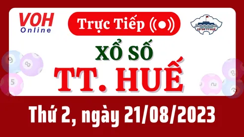 XSTTH 21/8 - Kết quả xổ số Thừa Thiên Huế hôm nay thứ 2 ngày 21/8/2023