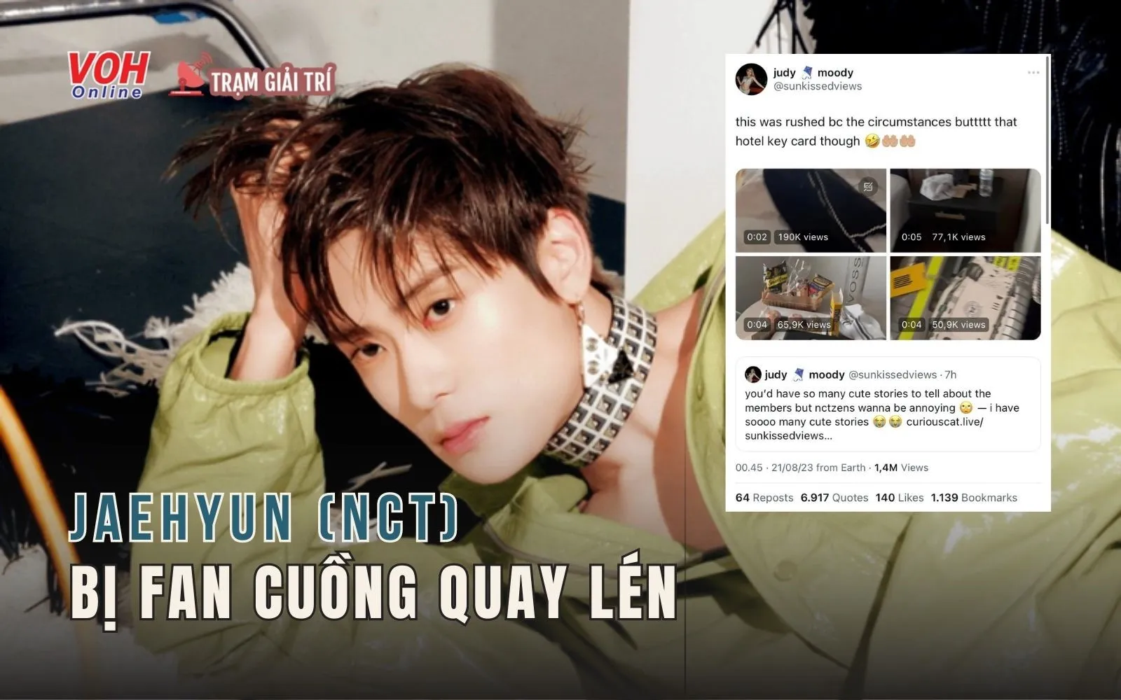 SM Entertainment lên tiếng sau khi Jaehyun (NCT) bị fan cuồng đột nhập vào phòng riêng quay lén