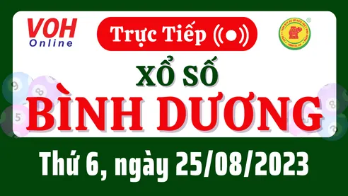 XSBD 25/8 - Kết quả xổ số Bình Dương hôm nay thứ 6 ngày 25/8/2023