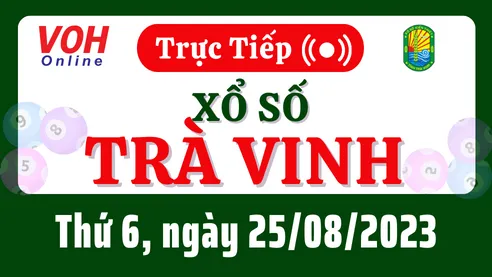 XSTV 25/8 - Kết quả xổ số Trà Vinh hôm nay thứ 6 ngày 25/8/2023