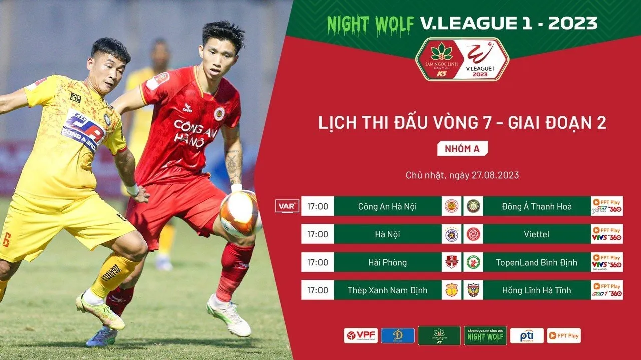 Lịch thi đấu V-League 2023 vòng cuối: Công An Hà Nội vs Thanh Hóa | Hà Nội vs Viettel