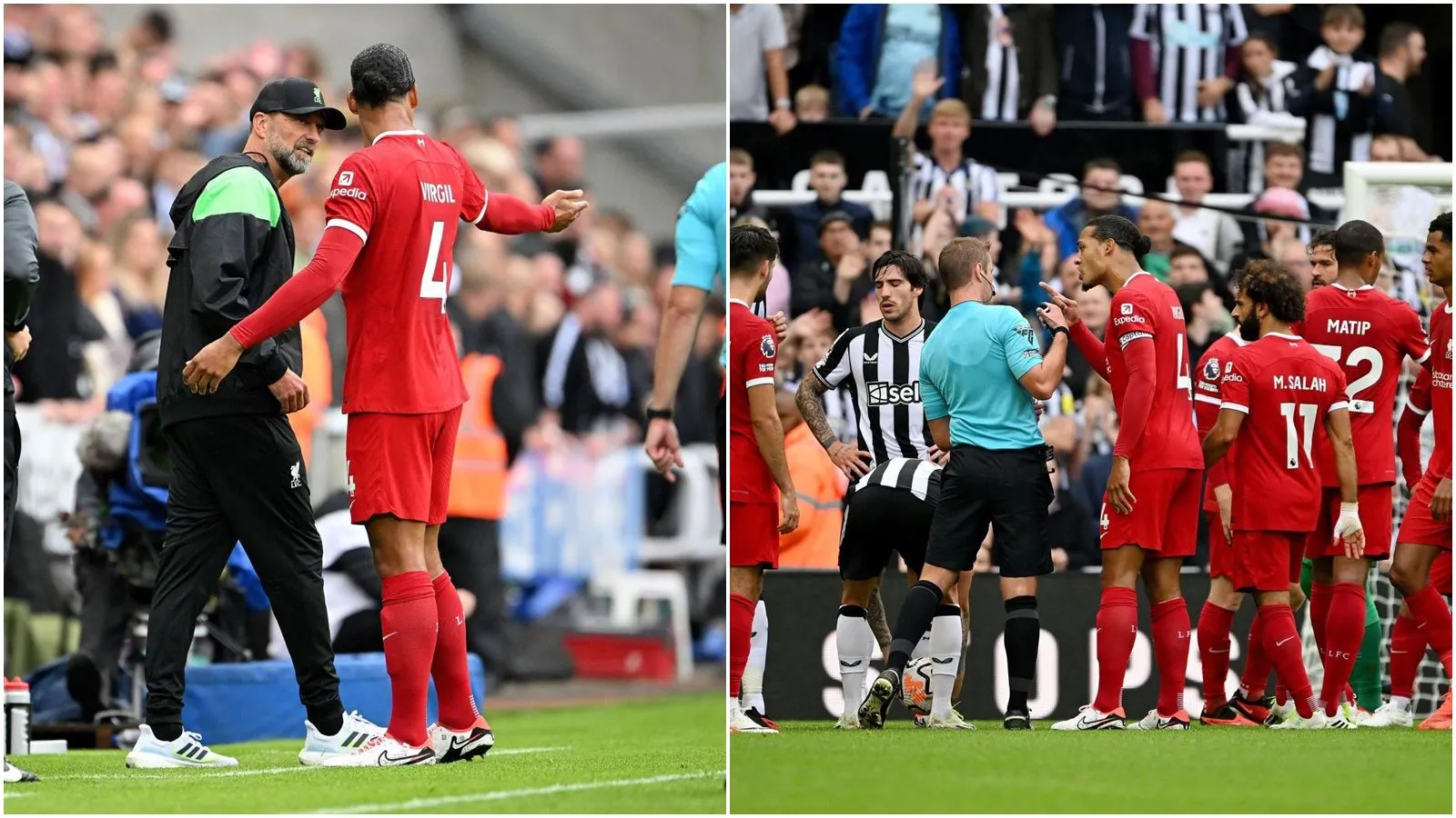 Virgil van Dijk nhận thẻ đỏ, chính thức cắt chuỗi thống kê ấn tượng của Liverpool