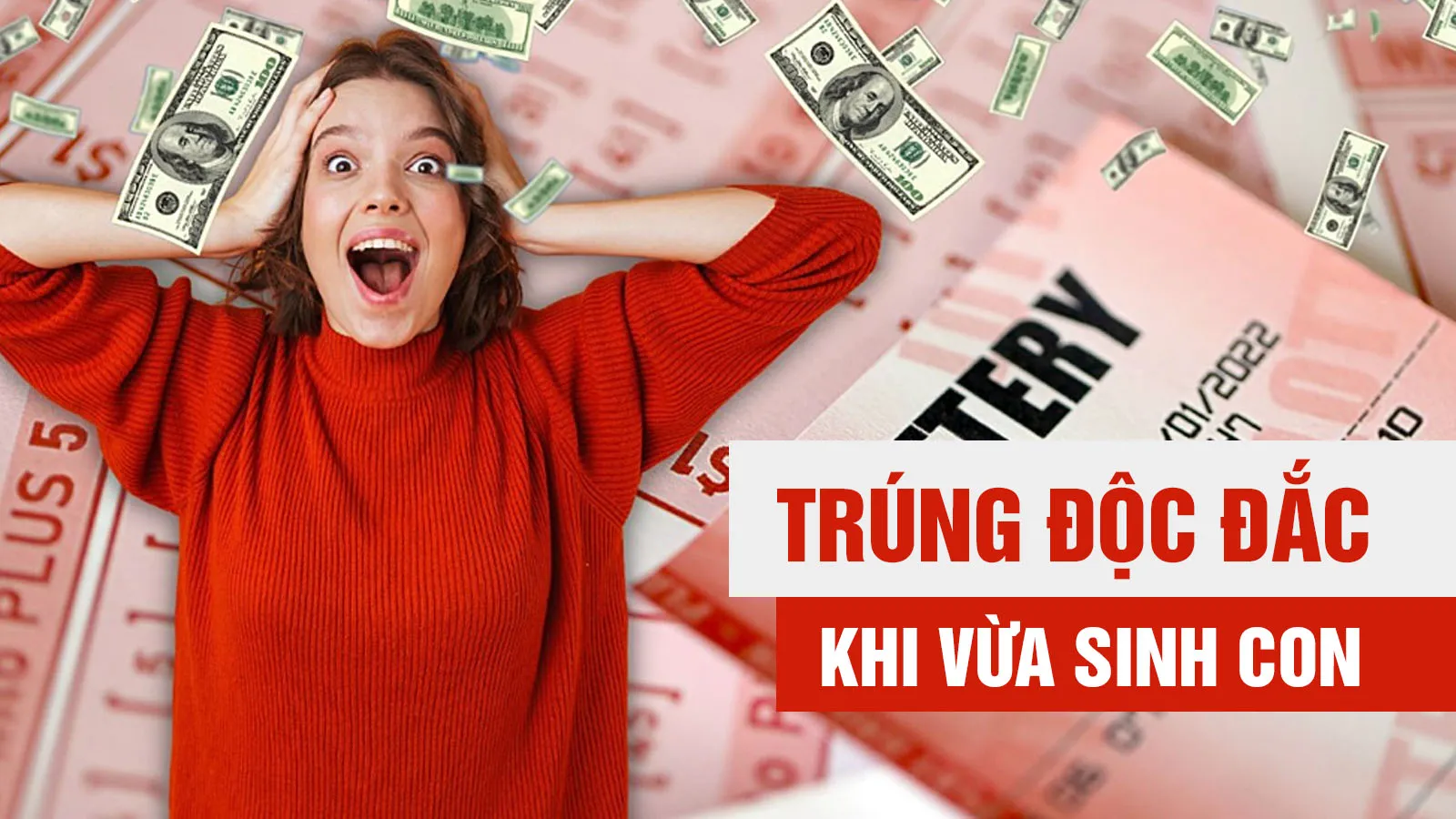 Nhận tin trúng số độc đắc khi vừa sinh con