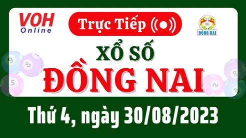 XSDN 30/8 - Kết quả xổ số Đồng Nai hôm nay thứ 4 ngày 30/8/2023