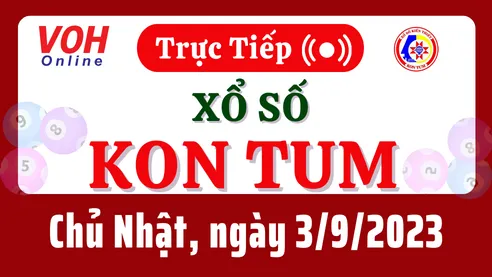 XSKT 3/9 - Kết quả xổ số Kon Tum hôm nay chủ nhật ngày 3/9/2023